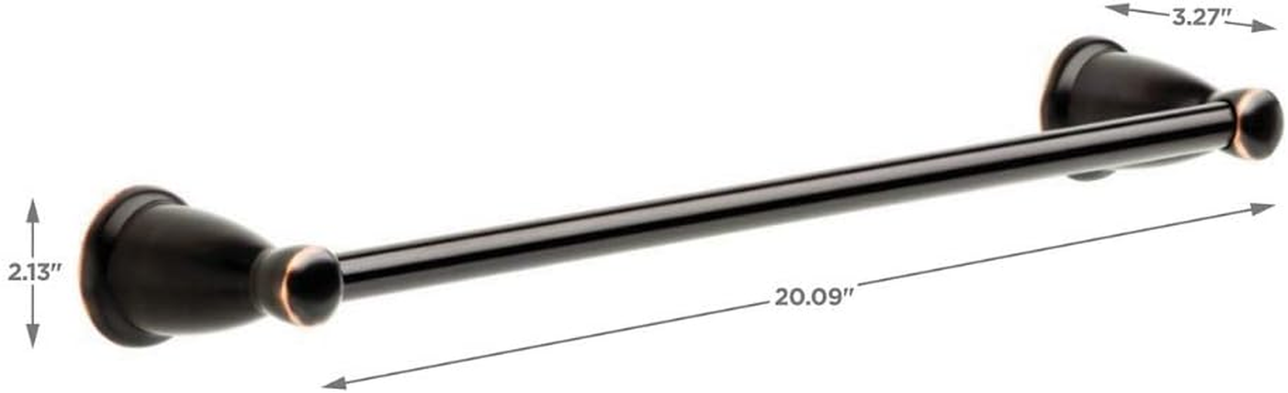 Franklin Brass Kinla 5-Piece Bath Hardware Towel Bar Accessory Set, Oil Rubbed Bronze - Satin Nickel image number 2