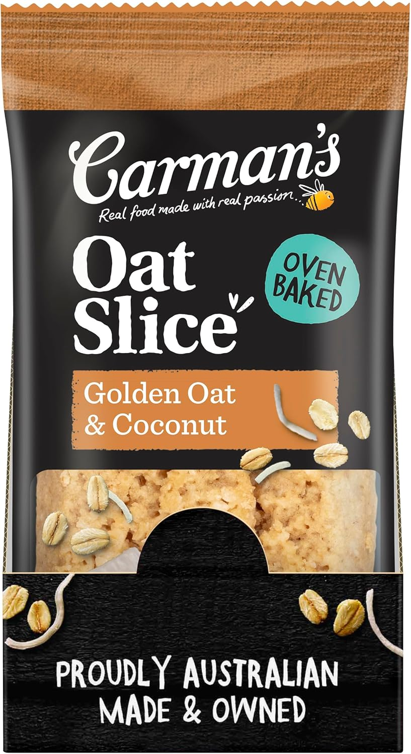 Carman'S Oat Slice Golden Oat & Coconut 12X70G Slices (Pack of 12) image number 5