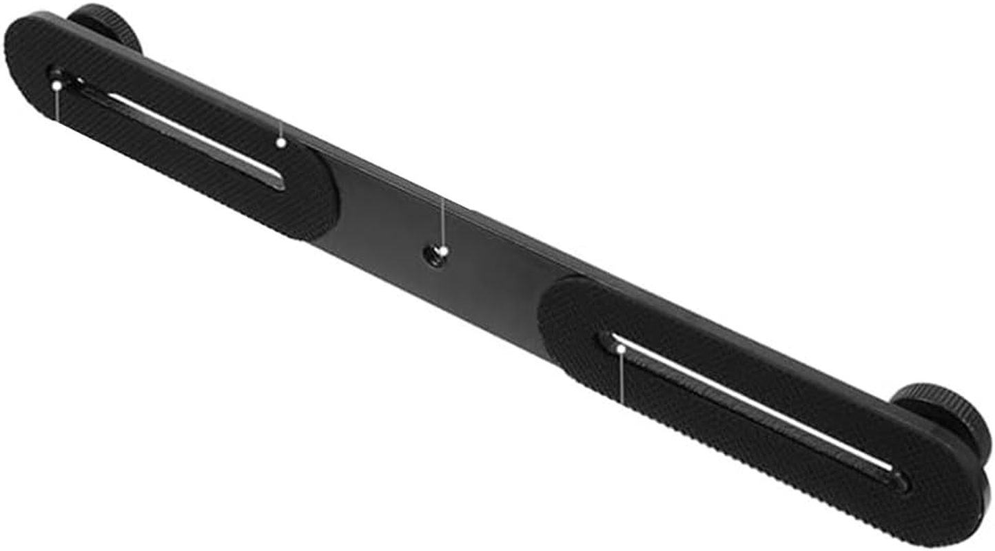 Laroal 2Pcs Camera Mount Flash Mount Extension Bar T-Shaped Microphone Holder for DSLR Cameras Flash Microphones 1/4" Screw Aluminum