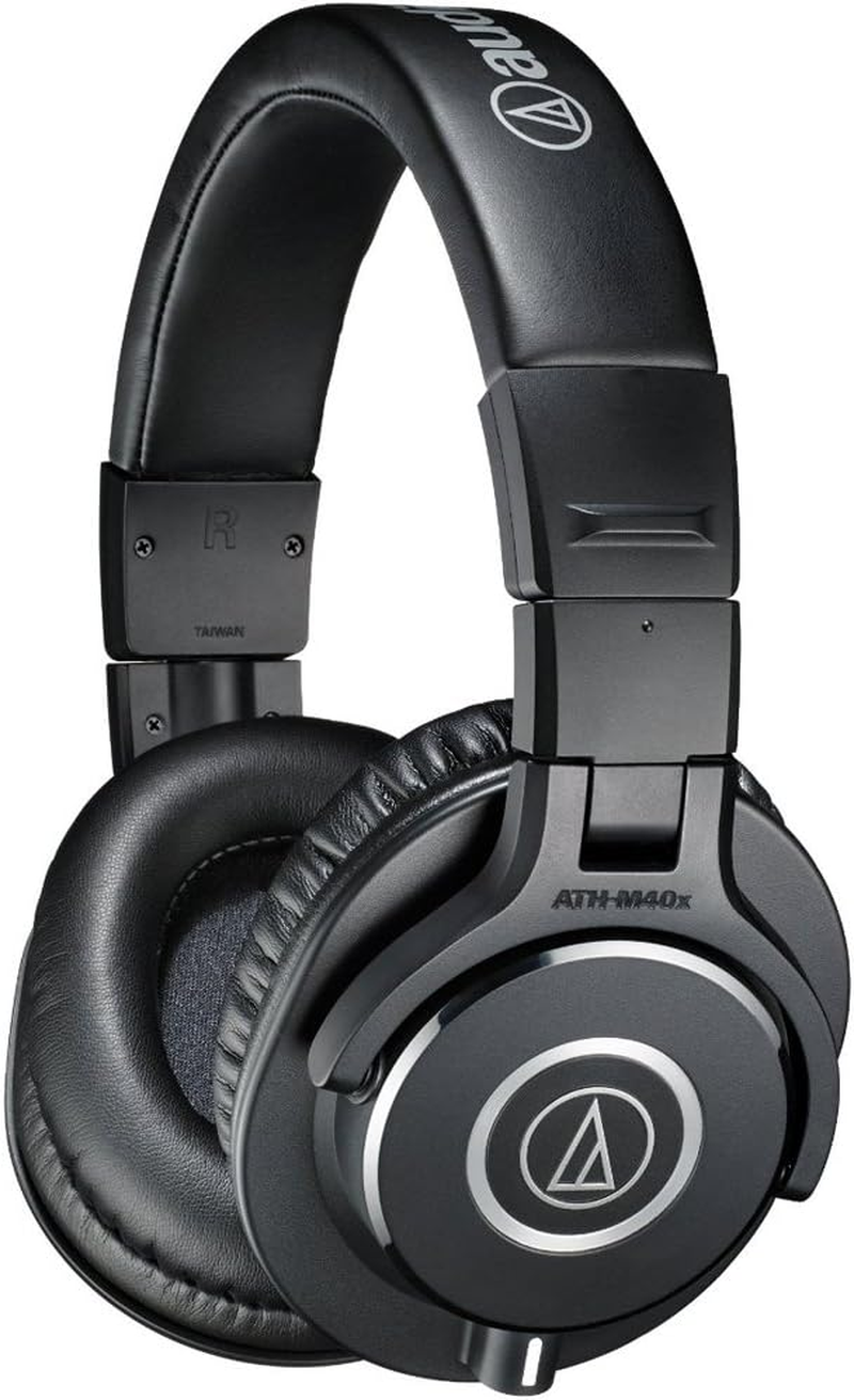 Audio-Technica ATH-M40X Comfortable Monitor Headphones, Black, Small (At ATH-M40X) image number 5