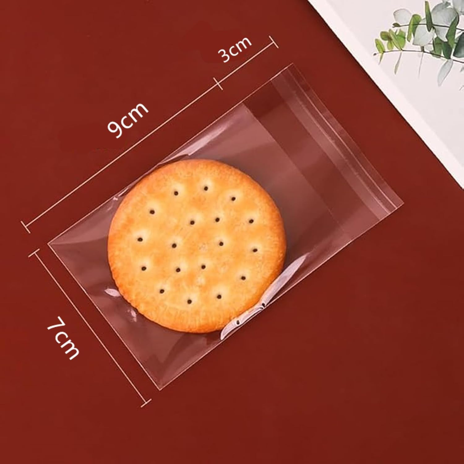 200 Pcs Clear Self Sealing Cellophane Bags,2.3" X 4.3" （6X11 Centimetres) Cookie Bags Resealable Cellophane Bag for Cookie, Candy, Gift Bakery, Prints, Photos, Party Decorative image number 1