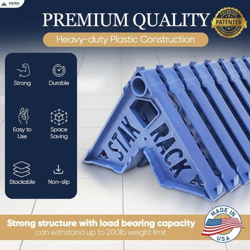 Stak Rack | 6 in 1 Painter'S Accessory Tool | Stacking Design | Paint Interior or Exterior Doors, Trim & Kitchen Cabinet Doors| for Contractors & Homeowners (4) image number 1