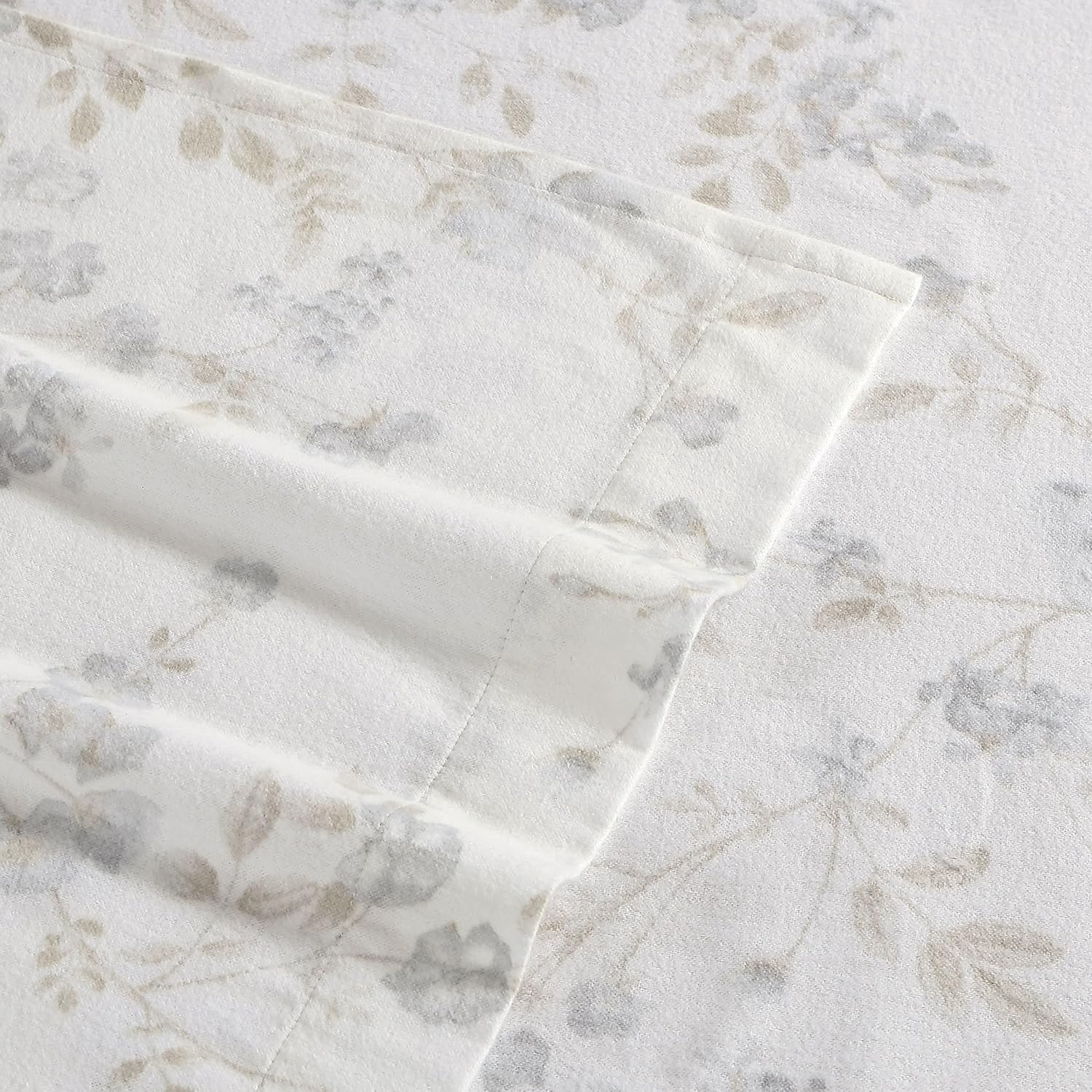 Laura Ashley Home - Twin Sheets, Cotton Flannel Bedding Set, Brushed for Extra Softness & Comfort (Fawna, Twin) image number 5