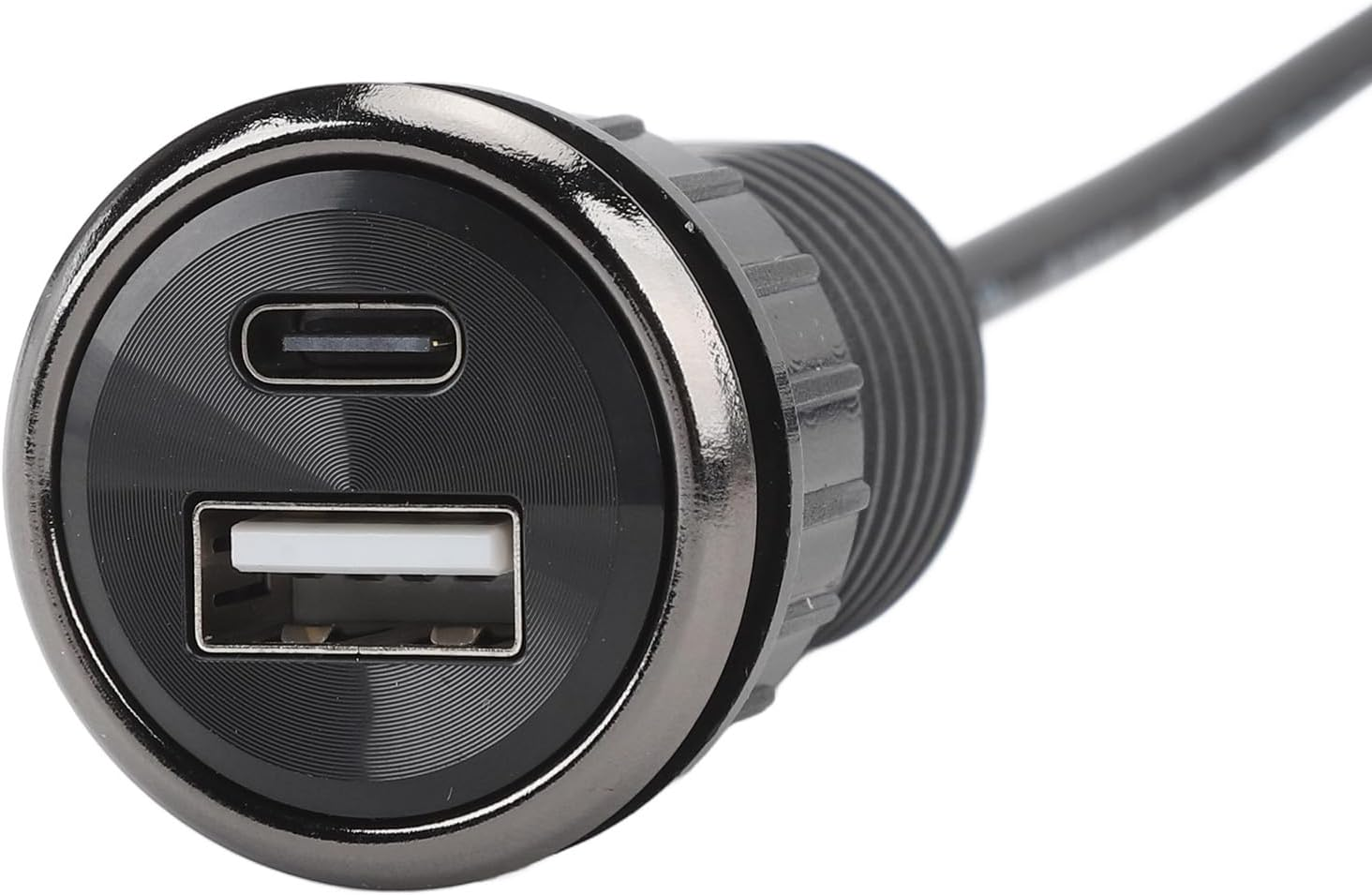 Desktop Power Grommet - Recessed Flush Mount Socket with USB Charging Ports, for Office Conference Tables, Desks, and Workstations to Keep Your Space Organized and Tidy image number 2