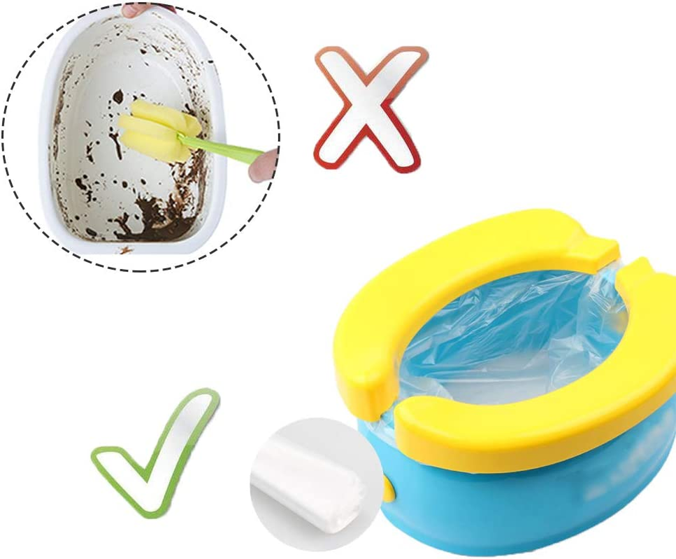 100Pack Potty Chair Liners with Drawstring,Toilet Seat Potty Bags Cleaning Bag for Kids Toddlers,Baby Training Seat image number 3