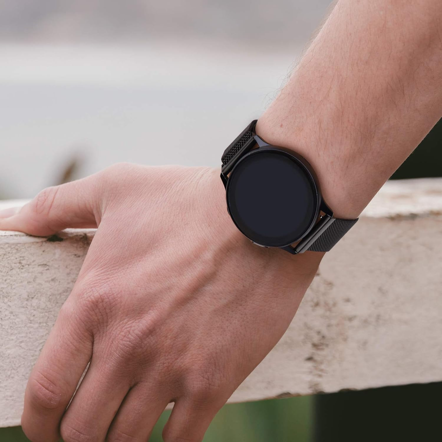 22Mm Bands Compatible with Samsung Galaxy Watch 3 45Mm / Galaxy Watch 46Mm / Gear S3 Frontier Classic Band, 22Mm Width Stainless Steel Mesh Loop Replacement Wristband Strap image number 2