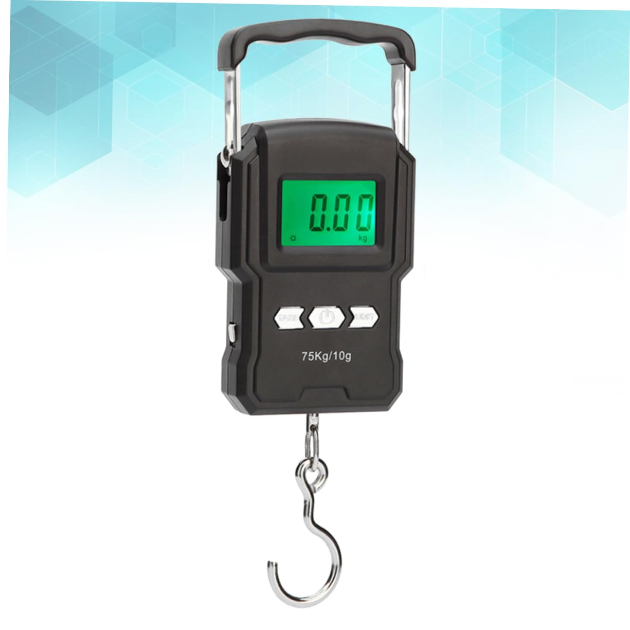 COLLBATH 75Kg Portable Luggage Scale Digital LCD Display Hanging Scale Handheld Weighing for Travel Suitcase and Carry Luggage image number 3