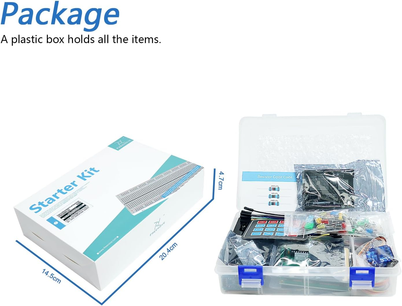 Freenove Ultimate Starter Kit with Board V5 Rev4 Wifi (Compatible with Arduino IDE), Arm Cortex-M4 Microcontroller, Onboard ESP32-S3, 399-Page Detailed Tutorial, 220 Items, 78 Projects