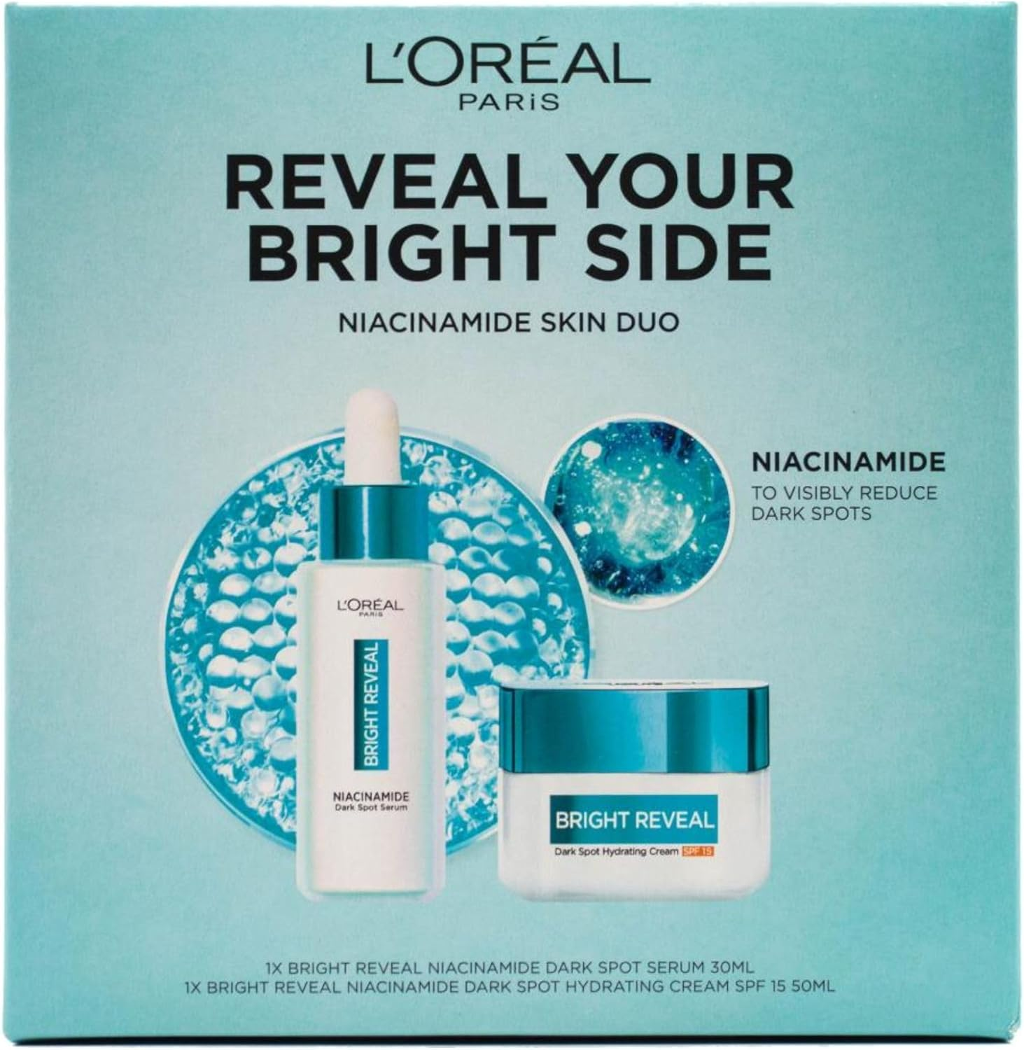 L&rsquo;Or&eacute;al Paris Reveal Your Bright Side Niacinamide Serum and Moisturiser Duo