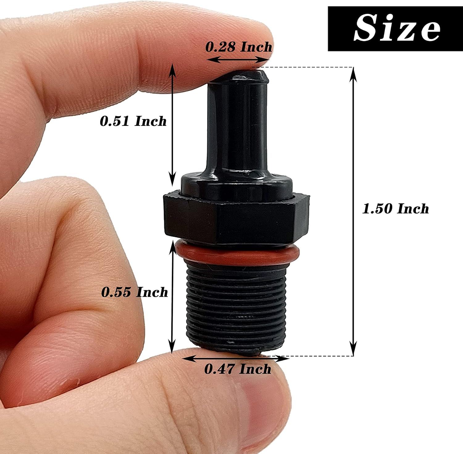 Rldym PCV Exhaust Control Valve 26740-2G000 Select for Hyundai Kia Exhaust Elantra, Santa Fe, Sonata, Tucson, Forte, Soul, Positive Crankcase Ventilation Valve OEM 267402G000, 29651, PCV490, 0450404 image number 6