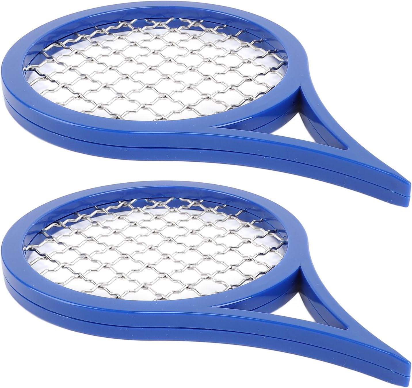 2Pcs Hair Racket Twist Combs, Upgraded Hair Brush for Curls, Portable Curling Brush Hair Twisting Comb, Twist Wave Barber Comb, Hair Coils Comb for Hair Styling (Blue)