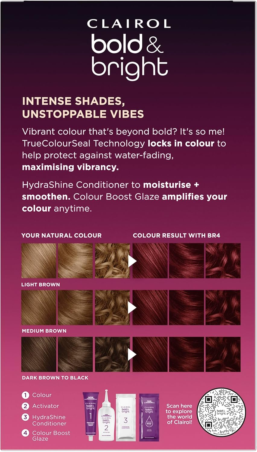 Clairol Bold & Bright Permanent Hair Colour BR4 Fruits of Forest image number 4