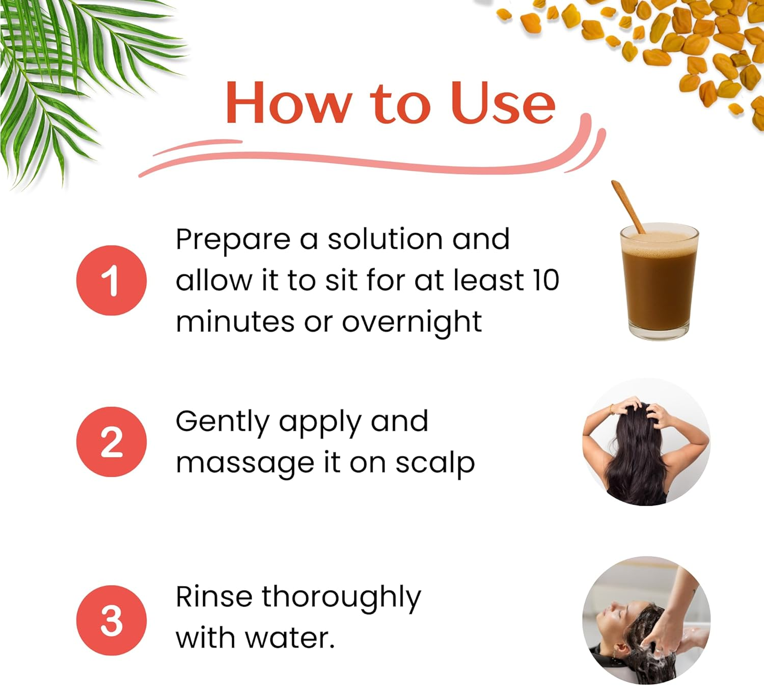 Natural Hair Shampoo with Amla, Reetha, Shikakai and Methi Dana Powder Hair Wash - 227 Grams (Advanced Shampoo) image number 6