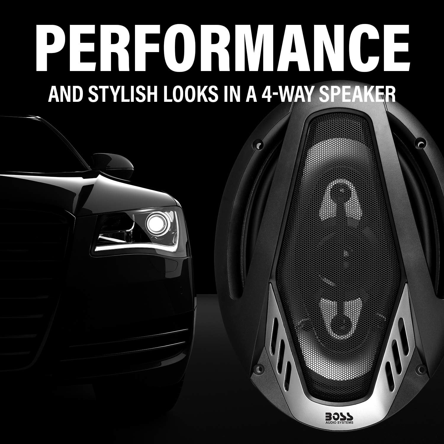 BOSS Audio NX694 800 Watt (Per Pair), 6 X 9 Inch, Full Range, 4 Way Car Speakers (Sold in Pairs) image number 4