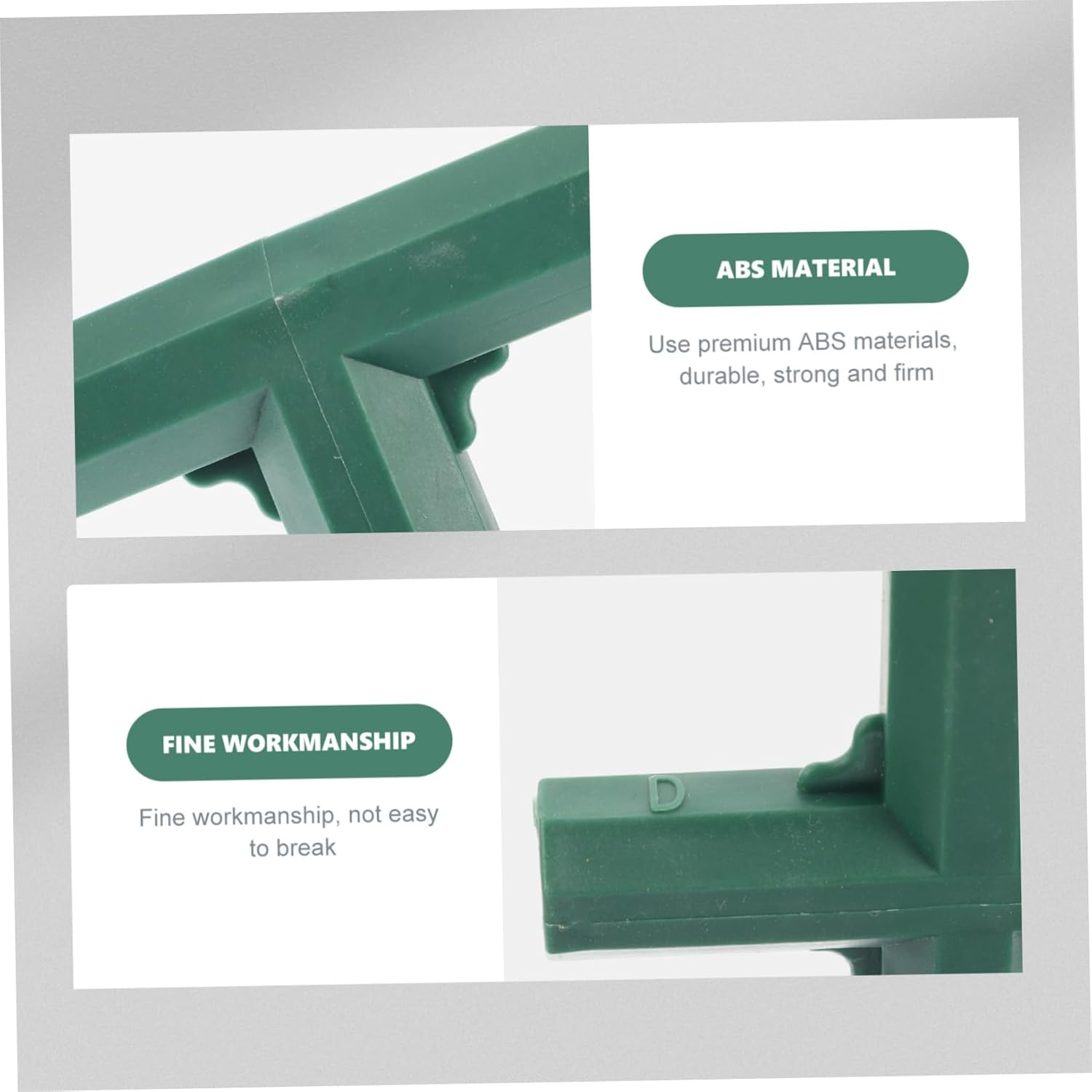 FONDOTIN 20Pcs Garden Pillar Connectors Tube Joints Kit 16Mm Plant Trellis Plastic Connectors Straight Tee Cross Fittings for Greenhouse Frame Support Gardening Supplies image number 5