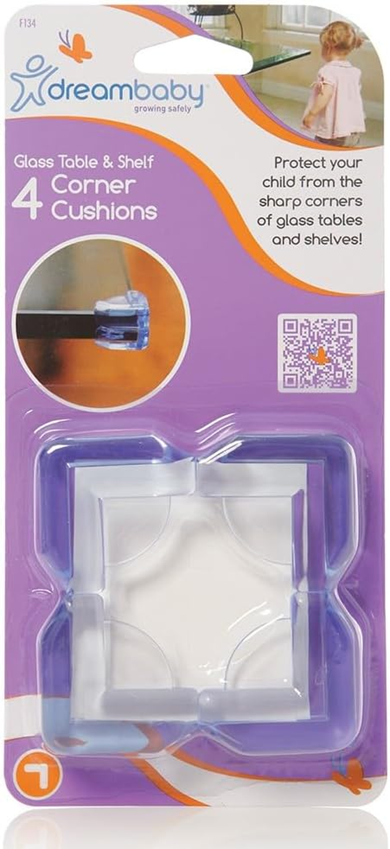 Dreambaby Corner Protectors (Pack of 8, Transparent)