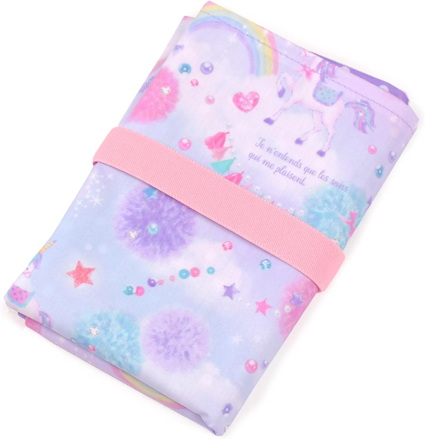 Colorful Candy Style B8002100-BTR Diaper Changing Sheet Set, 2-Piece Set, Moonlight Butterfly and Unicorn image number 4