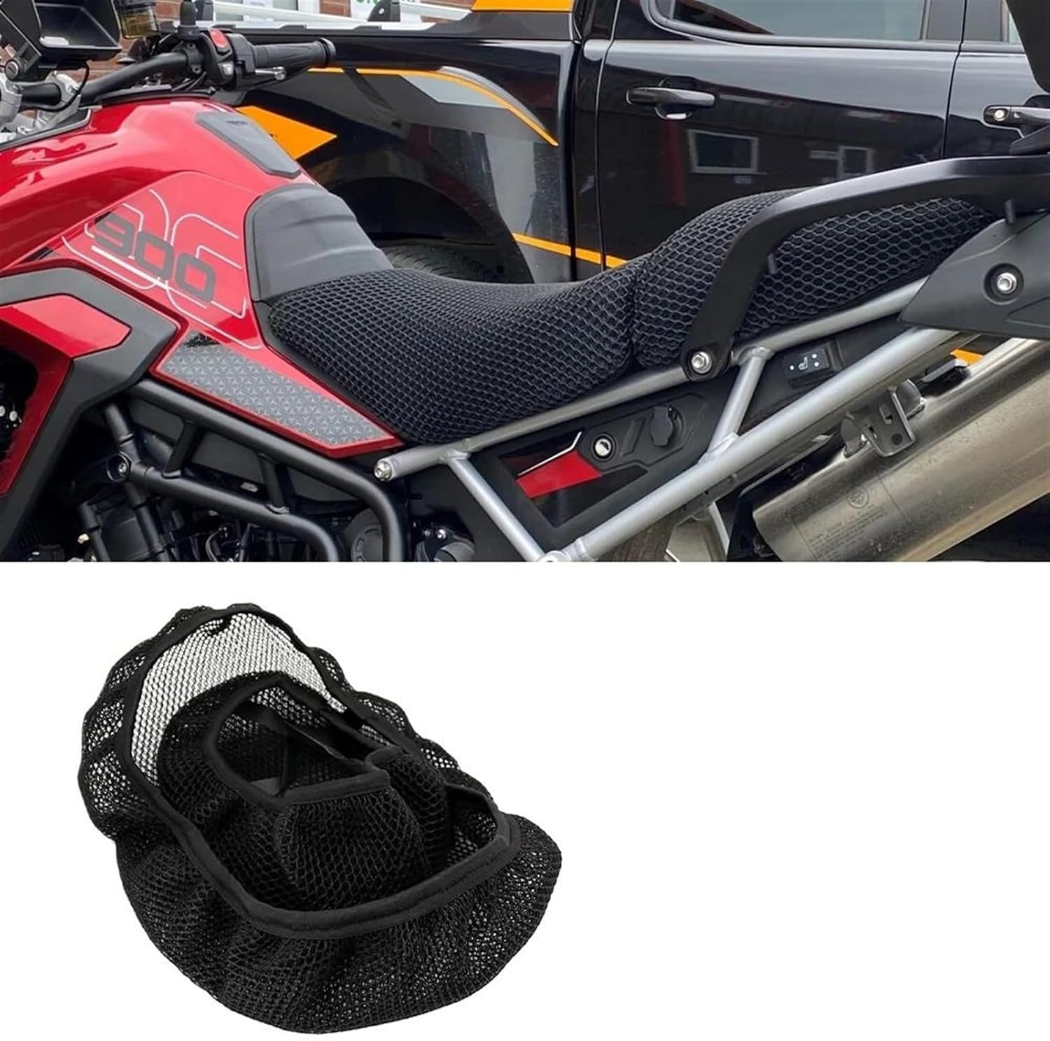 Motorcycle Seat Cover for Triumph Tiger 900 Gt Pro 2024 Seat Covers Seat Protect Cushion Airflow Seat Cover Protective Seat Cover image number 3