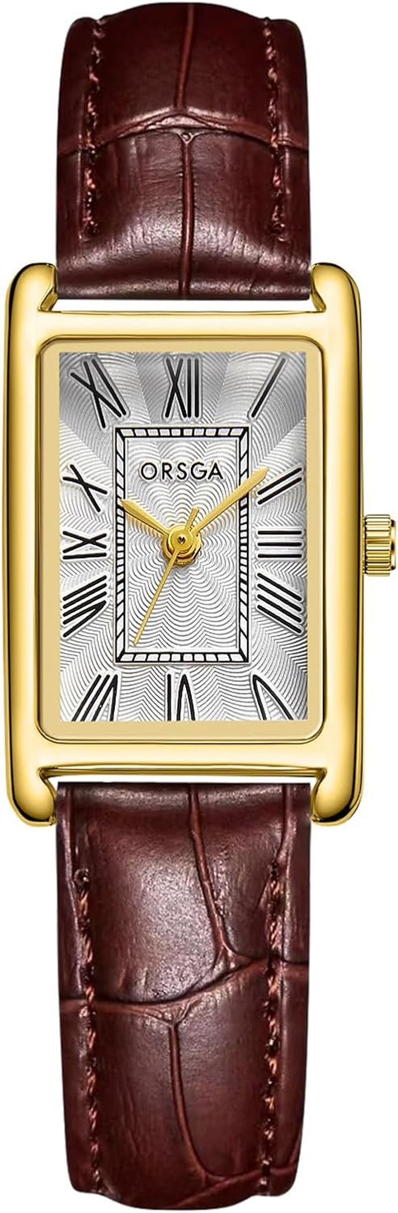 CIVO Ladies Watches for Women Leather: Waterproof Square Face Analog Quartz Wrist Watch Vintage Fashion Elegant Watch