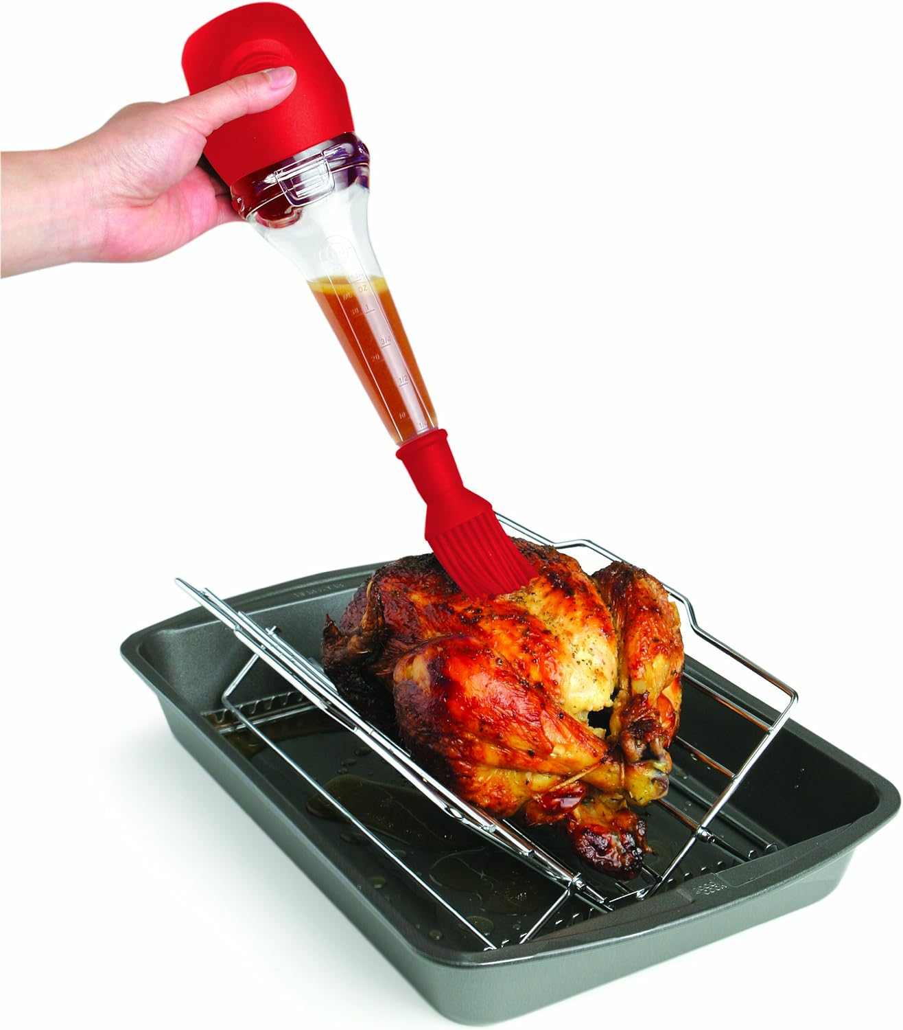 Dexas Fill a Baster, Red - Gray image number 2