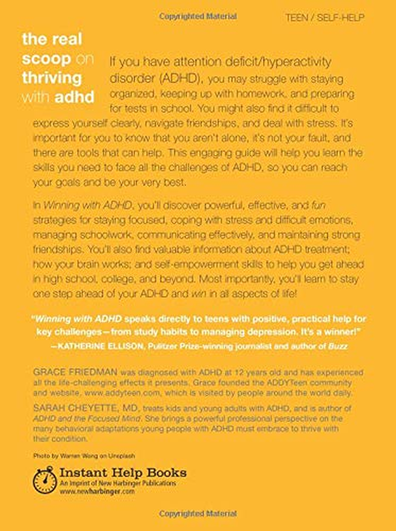 Winning with ADHD: a Playbook for Teens and Young Adults with Attention Deficit/Hyperactivity Disorder