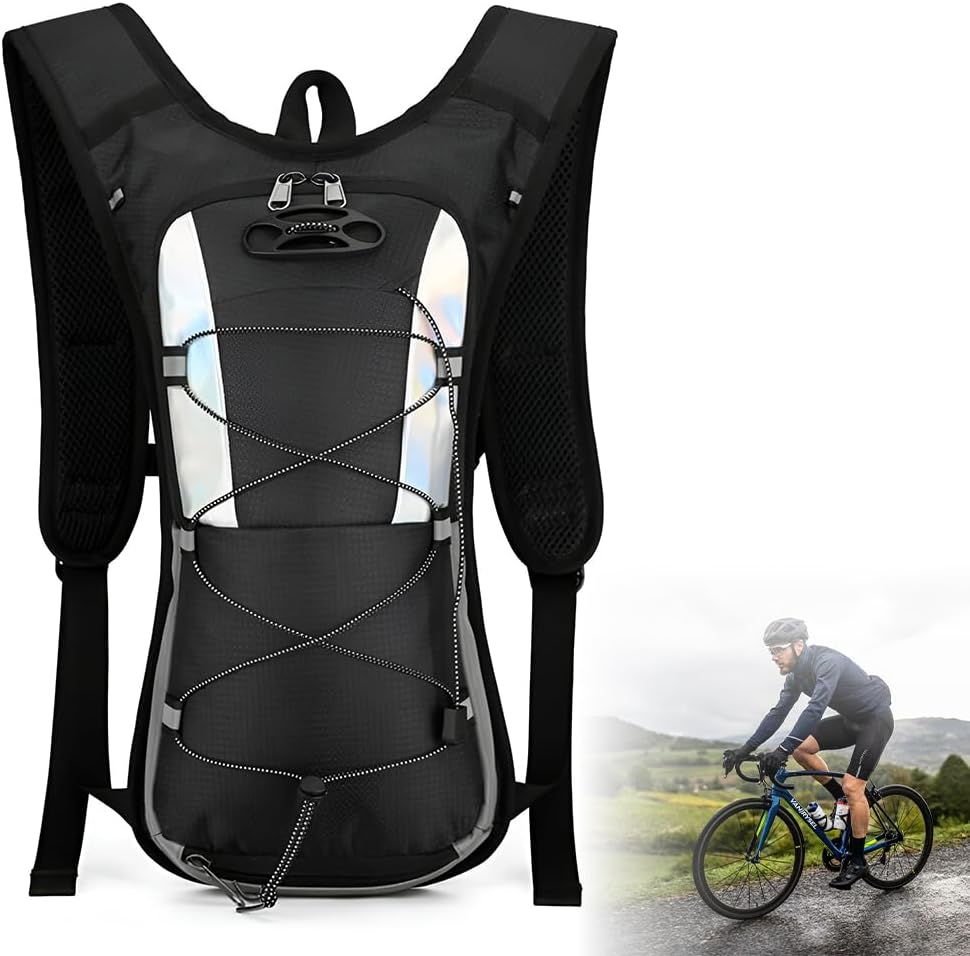 TOMVAES Hydration Pack, Ultra Lightweight Waterproof Hydration Backpack for Outdoor Sports Cycling Skiing Hiking Running Camping Climbing Hiking Backpack for Men Women