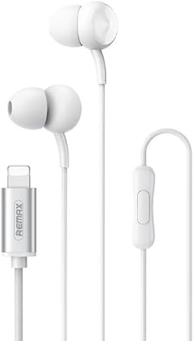 Remax Rm-510I Siley Series IPH Wired Earphone for Music and Call, White image number 4