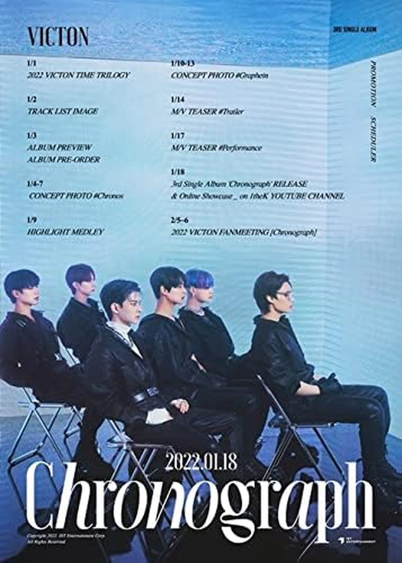 VICTON Chornograph 3Rd Single Album Chronos Version Cd+60P Photobook+2P Photocard+1P Trilogy Card+1P Pop-Up Card+Tracking Kpop Sealed image number 3