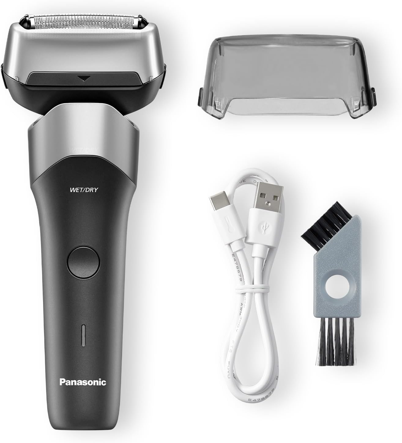Panasonic Series 500 Wet & Dry 3-Blade Electric Shaver for Men, Stainless Steel Blades, Flexible 10D Head with USB-C Charging, Black (ES-RM3FXK541) - Black image number 4