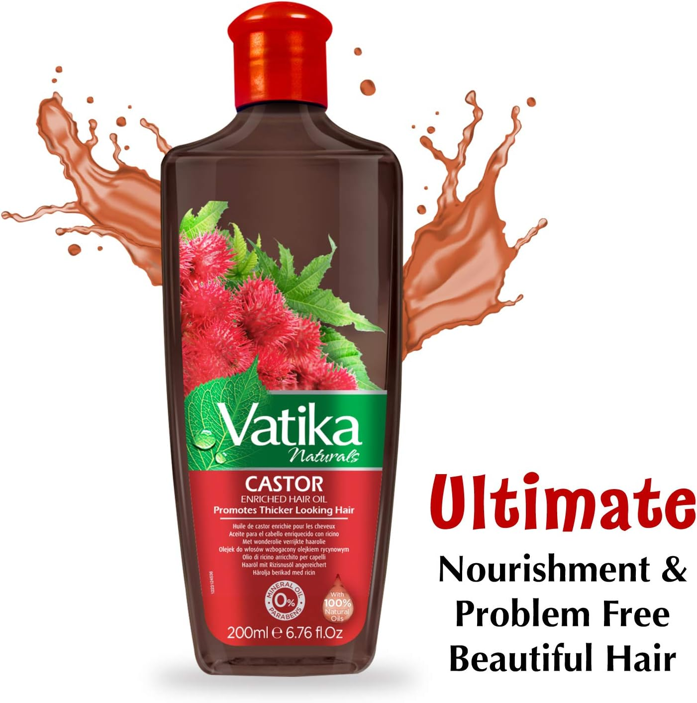Vatika Naturals Vatika Castor Hair Oil (1 X 200 Ml) image number 5
