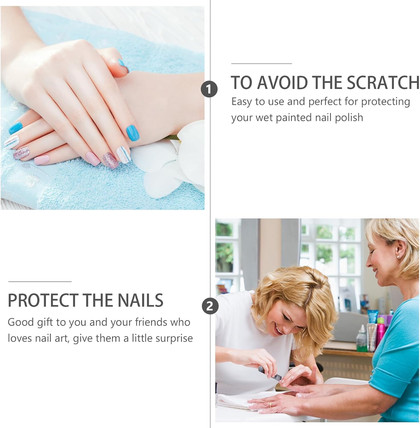 LIFKICH 20Pcs Transparent Nail Polish Cover Nail Varnish Protector for Women Manicure Finger Tips Preventing Stains Clothes and Hair Easy to Use at Home Salon image number 5