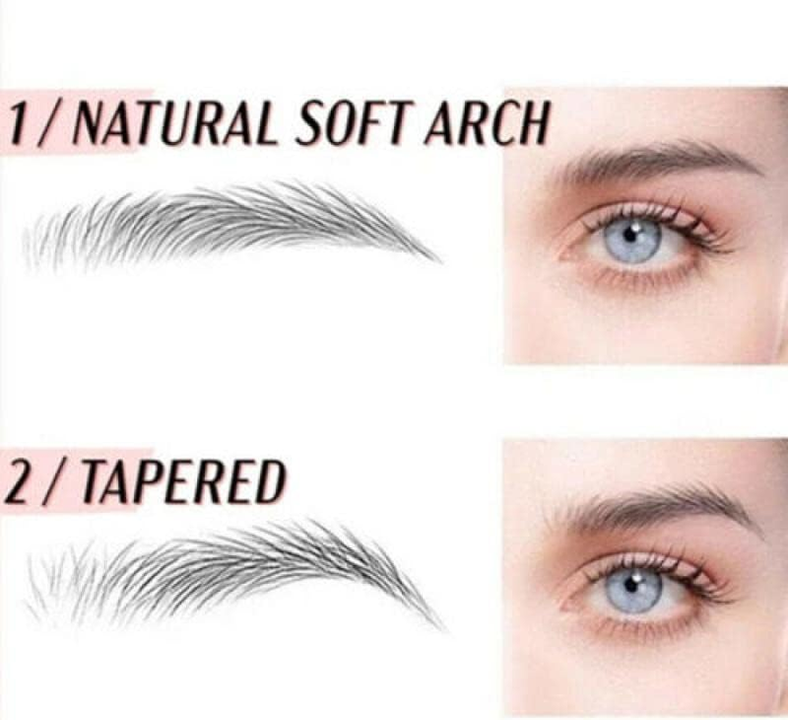 3D Hair-Like Stick-On Authentic Eyebrows Waterproof Eyebrow Tattoo Sticker - Natural Look Stick-On Eyebrows image number 4