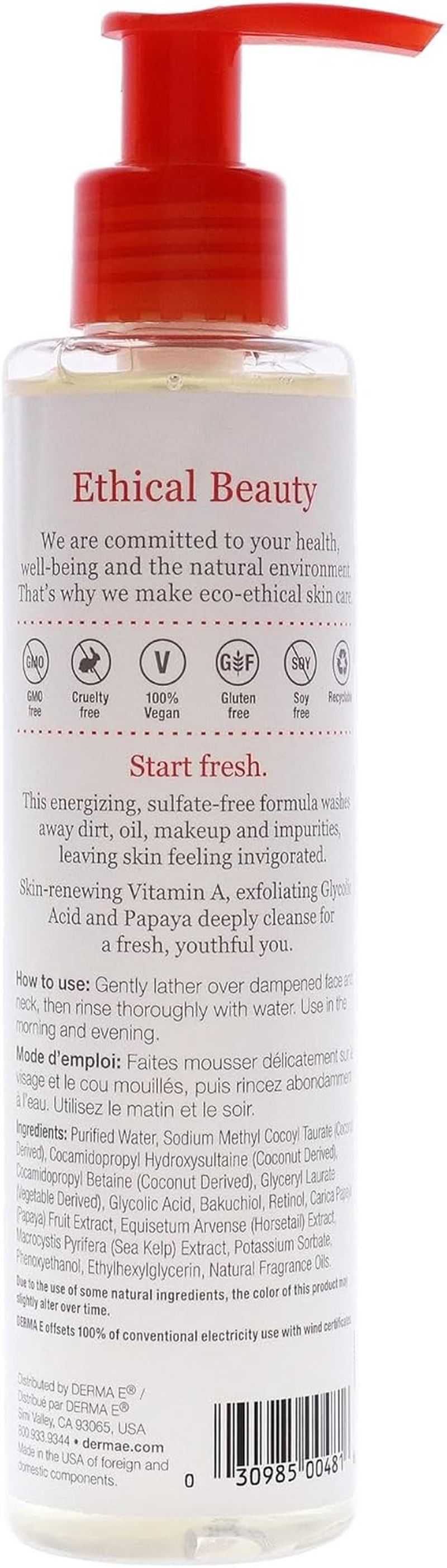 Derma E Anti-Wrinkle Cleanser, 177.44 Ml image number 1