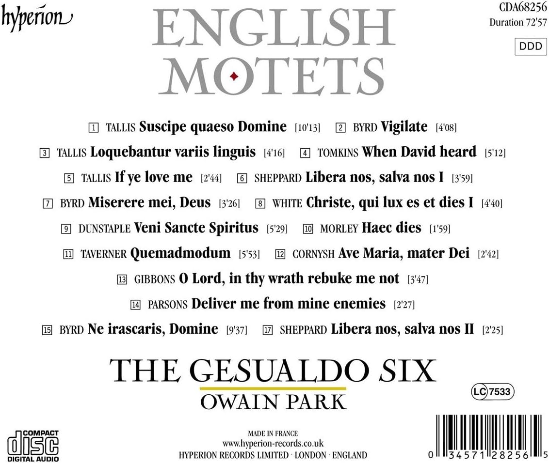 English Motets (Tallis: Byrd Et Al.) image number 1