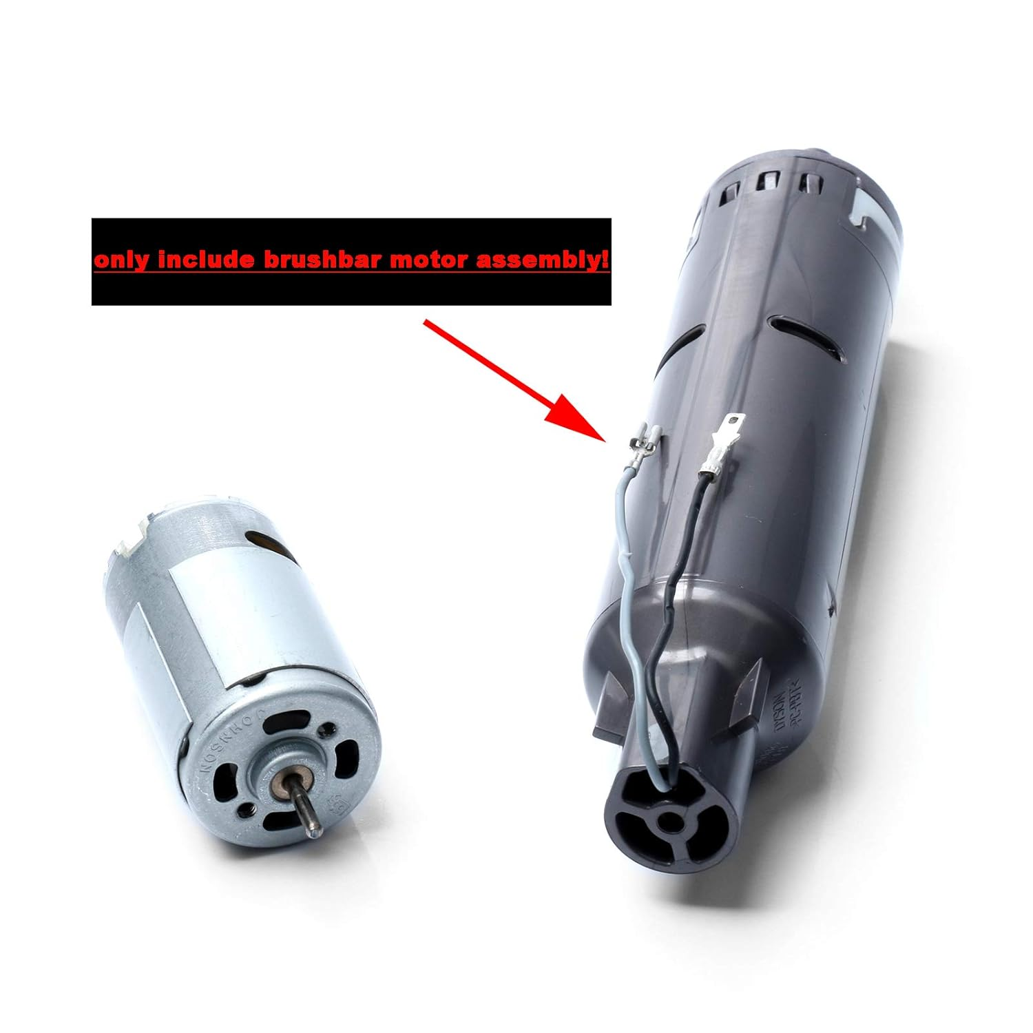 HUAYUWA Soft Roller Head Brushbar Motor Assembly 1030986 1030855 Fits for Dyson V6 V7 V8 V10 Vacuum Cleaner Soft Velvet Roller Accessories image number 5