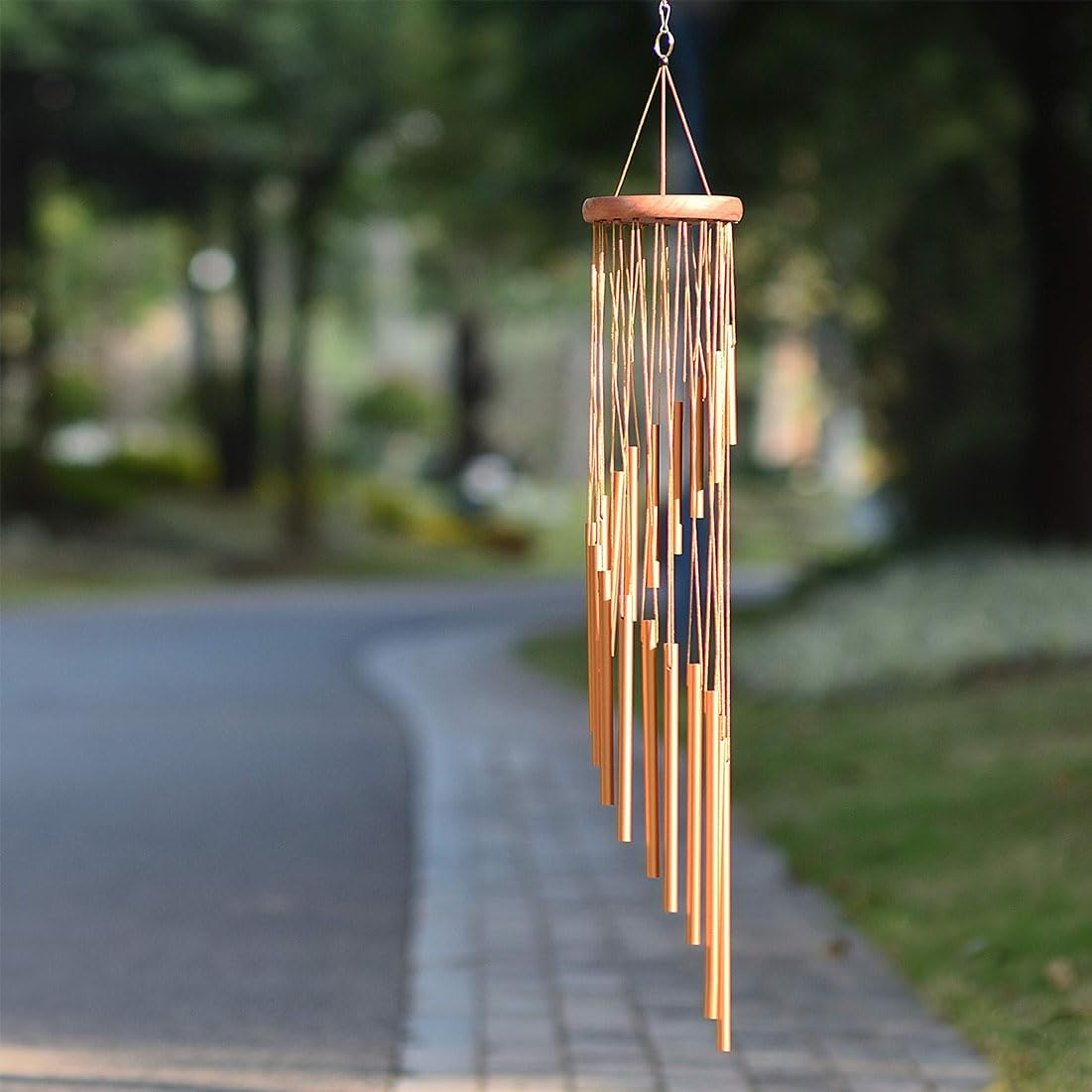 Wind Chimes for Outside, 36Inch Metal Wind Chimes Outdoor with S Hook, Classic Memorial Wind Chimes Deep Tone Windchimes Outdoors for Home Garden Decoration image number 2