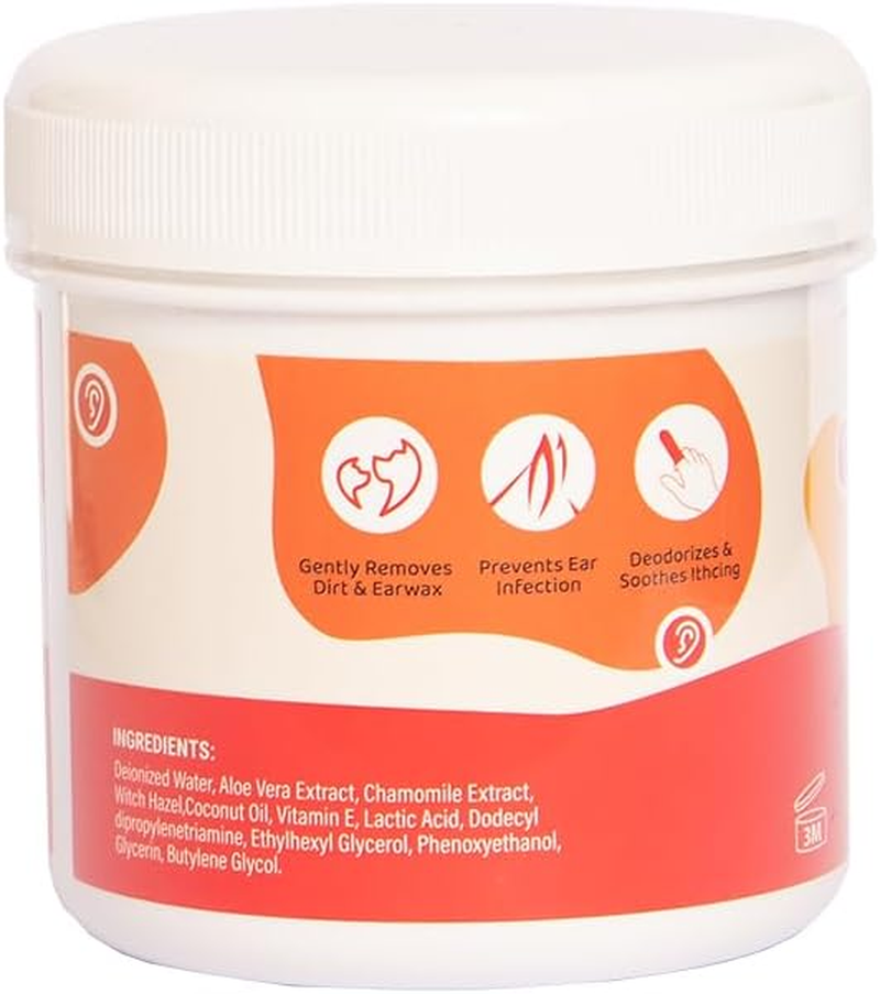 Pa & Paws Pet Ear Finger Wipes &ndash; 50Pcs | Gentle Ear Cleaner for Dogs & Cats | Aloe Vera & Chamomile | Alcohol-Free Pet Ear Cleaning Pads image number 5