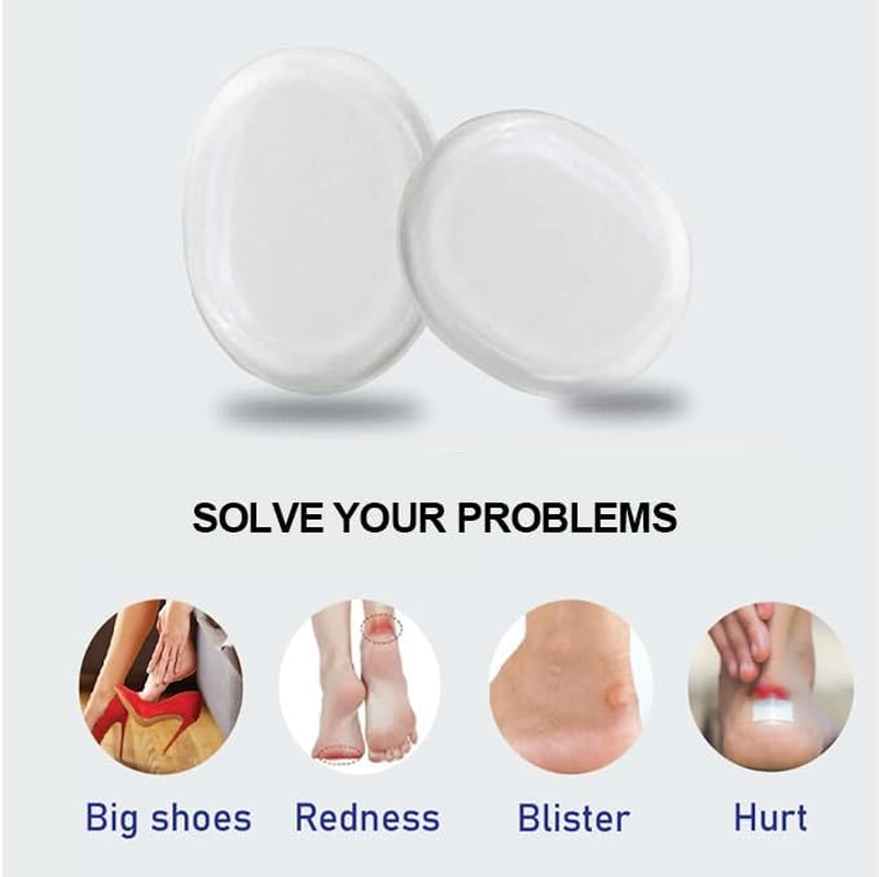 Silicone Gel Shoe Pads, 60 Pieces, Adhesive Blister Cushion Inserts image number 4