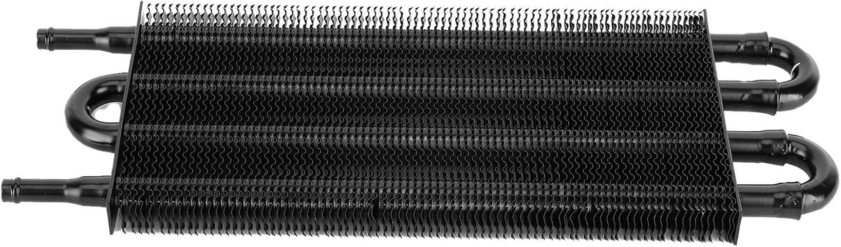 Aluminum Oil Cooler for Transmission and Power Steering Cooling, 4 Rows Black Radiator for Auto Vehicles image number 2