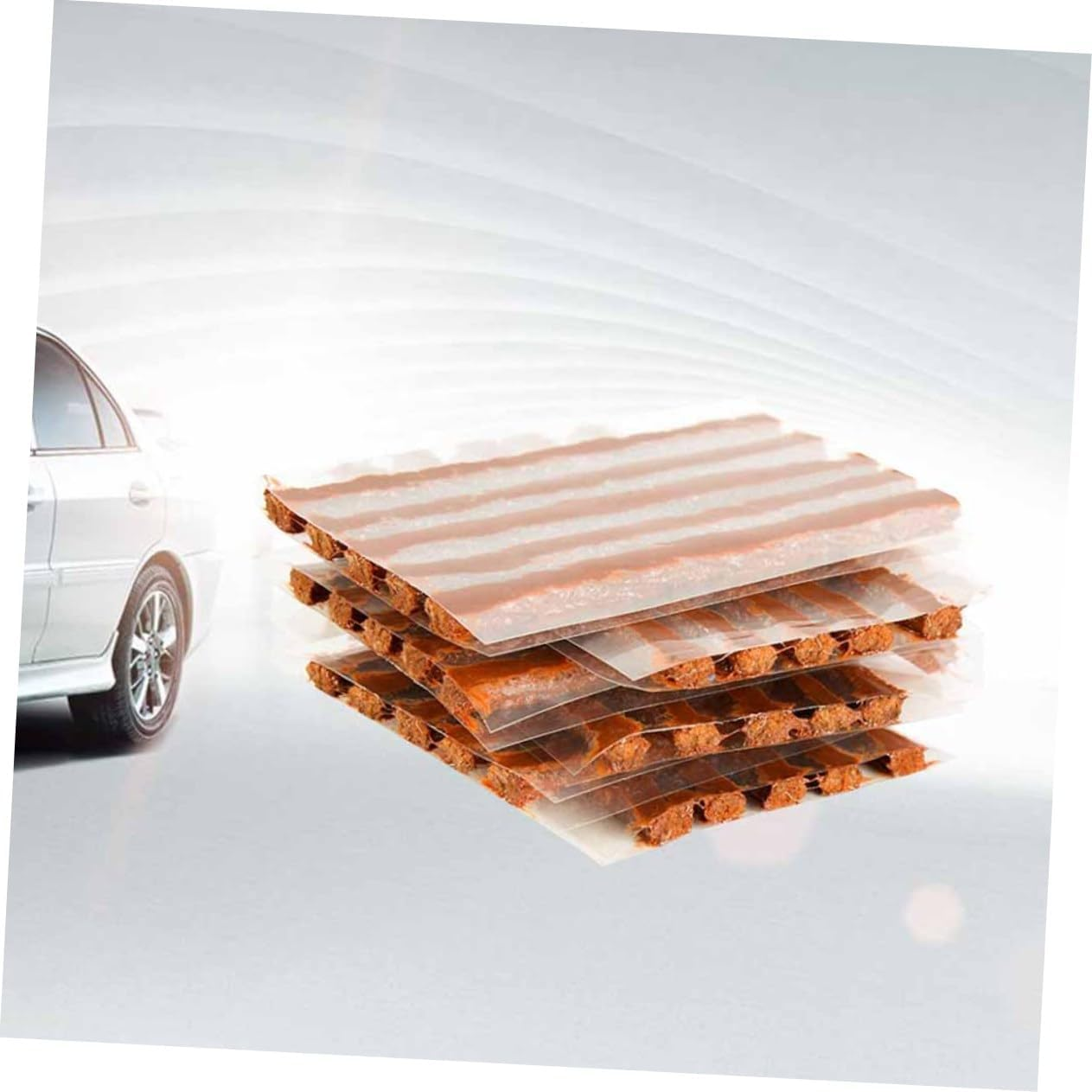 CHILDWEET 60Pcs Car Tubeless Seal Strip Automotive Vacuum Wheels Tire Puncture Tape Tire Repair Tool Seal Strip Tape Scenario