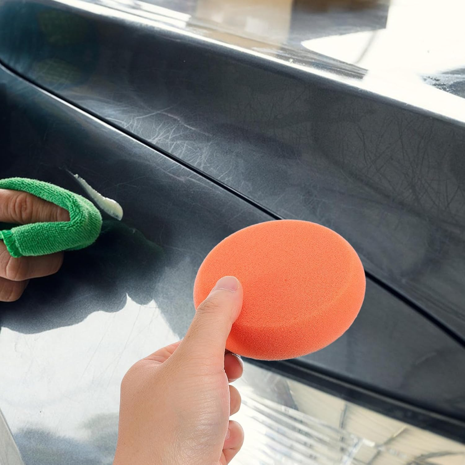 ABOOFAN Waxing Sponge Pad for Car Detailing Tool Car Buffer Pads Comfortable Grip for Wax Removal and Polishing for Automotive Accessories Cleaning image number 1