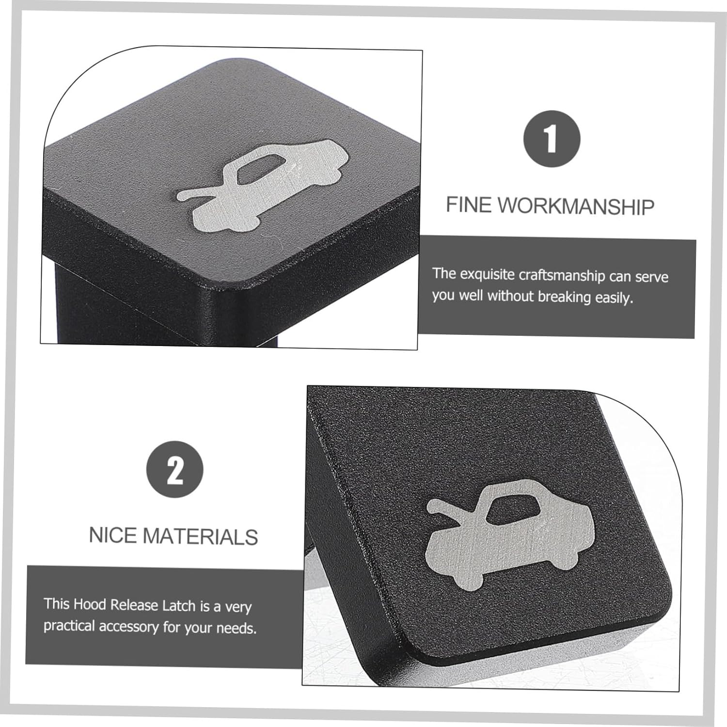 OSOLADY Automotive Hood Release Handle Replacement Tool Latch Kit for Car Accessories image number 2