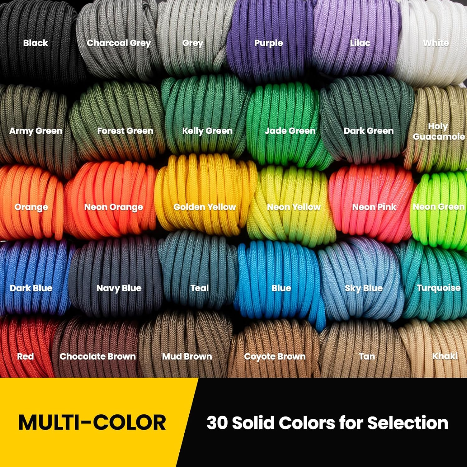 550 Paracord 4Mm 30M Type III 7 Strands 100% Nylon Rope Parachute Cord Ideal for Crafting, DIY, Camping, Survival, Outdoor | Support 250Kg | Dark Blue image number 2