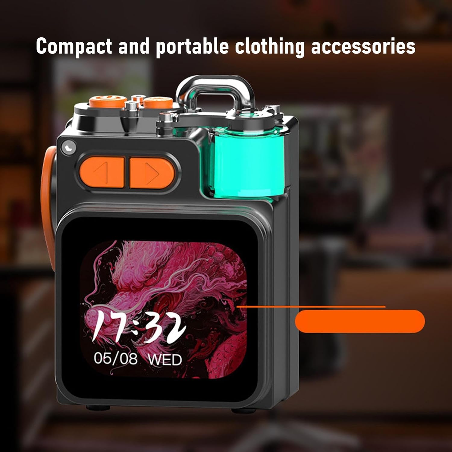 ASHATA Mini Bluetooth Speaker, Smart Wireless Portable Speaker with Touchscreen, Bluetooth Speaker with 360&deg;HD Stereo Sound and Robust Bass, Wireless Stereo Outdoor Speaker with Mic APP image number 6