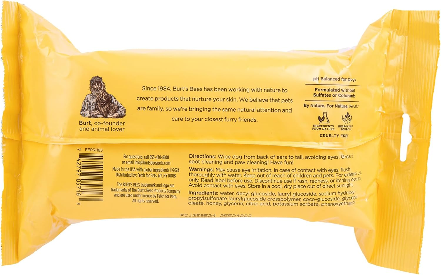 Burts Bees Multi-Purpose Wipes with Honey - 100 Wipes image number 6