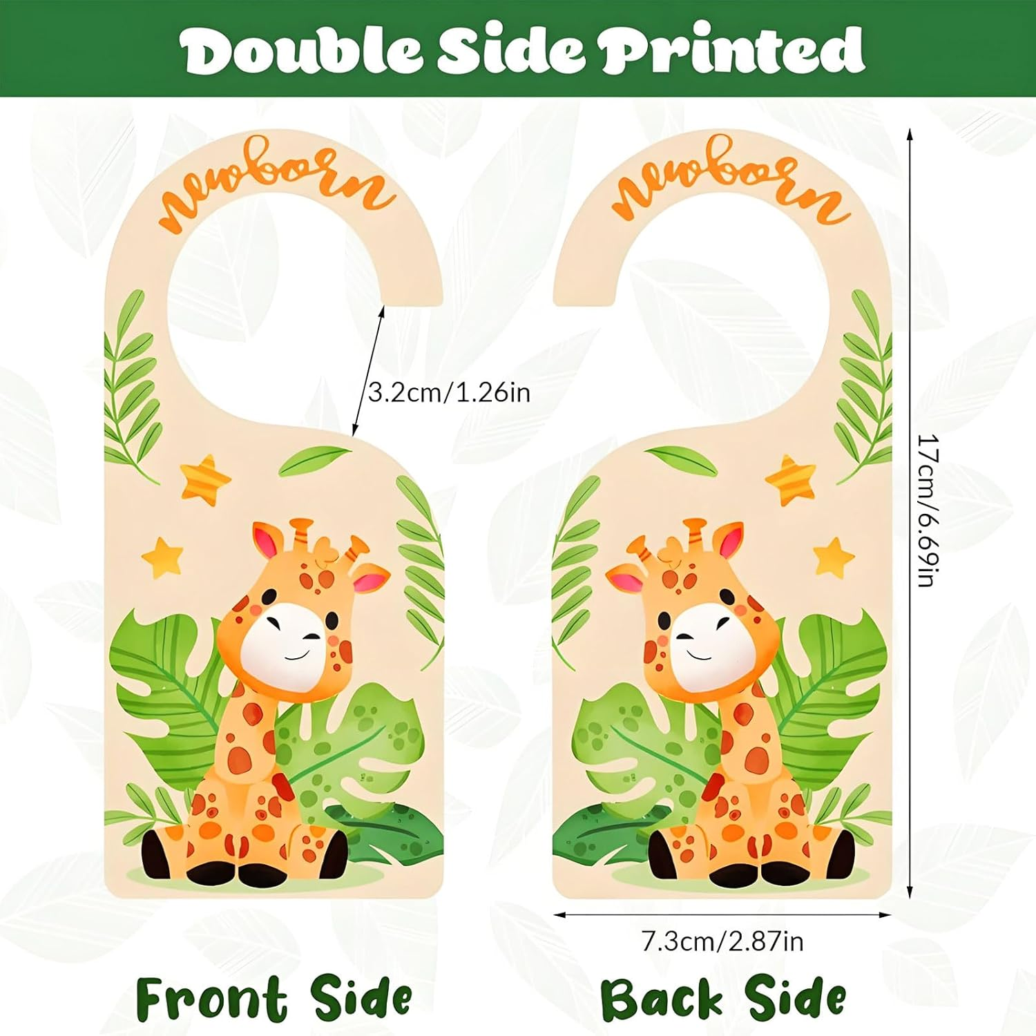 MYTOAU 8Pcs Wooden Baby Closet Dividers,Nursery Hanger Dividers Cute Wooden Closet Dividers with Animal Patterns,Double-Sided Wardrobe Divider for Baby Clothes Sorting & Nursery Decor image number 1