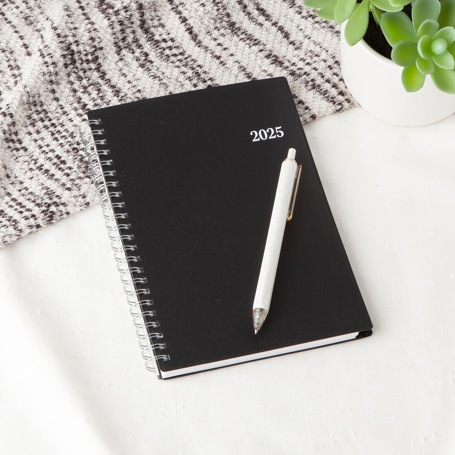 Blue Sky 2025 Weekly and Monthly Planner Calendar, Includes January 2025 - December 2025, 5" X 8", Flexible Cover, Laminated Tabs, Wirebound, Enterprise image number 1