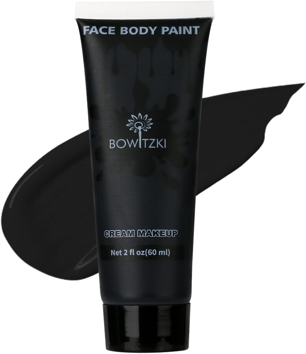 Bowitzki 60Ml Face and Body Paint 2Oz Cream Makeup 60Ml Water Based Face Painting Special Effects for Adults Children Kids Halloween Christmas Party Stage Cosplay (Blue)