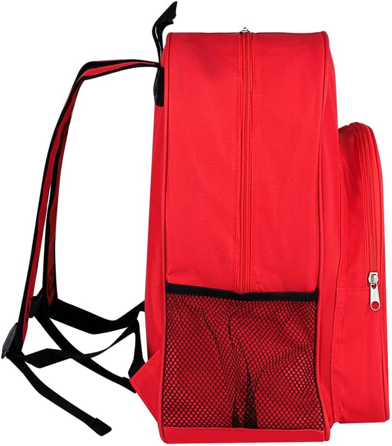 Red Emergency Bag First Aid Backpack Empty Medical First Aid Bag Treatment First Responder Trauma Bag for Hiking Outdoor Travel Camping Pet Dog Cat Daycare (Red White) - Green M image number 7