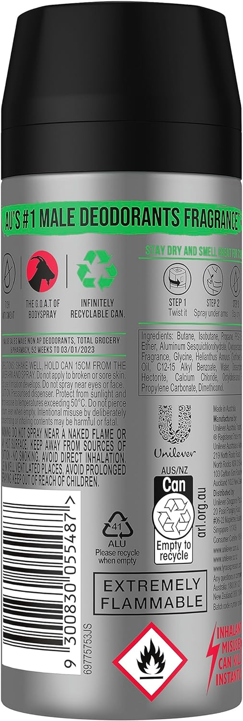 Lynx Africa Anti-Perspirant Deodorant, 165 Ml image number 6